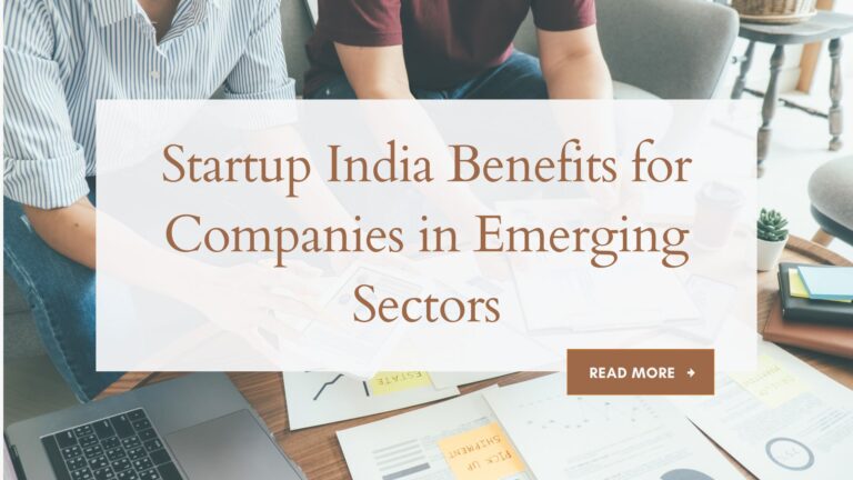benefits of startup india registration