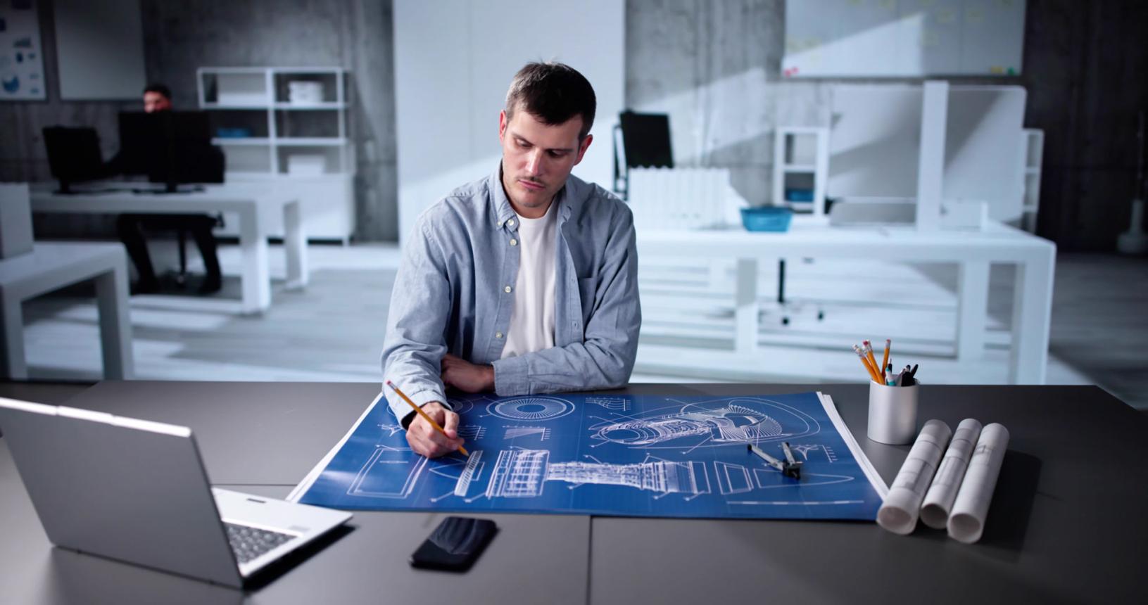 Design registration in India for industrial and mechanical product designs with engineering blueprint and components